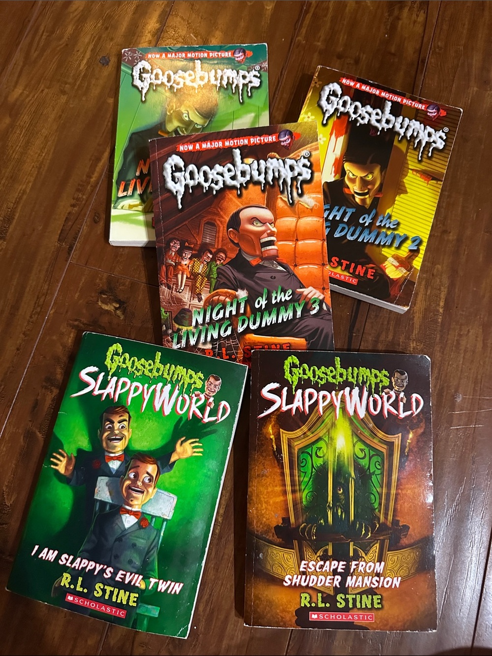 Goosebumps Slappy 5 Book Lot Night Living Dummy 1 2 3 SlappyWorld R.L. Stine